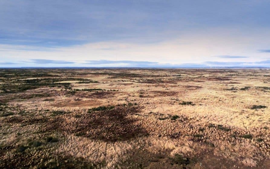  Llanura en la provincia de Magallanes, Chile. 