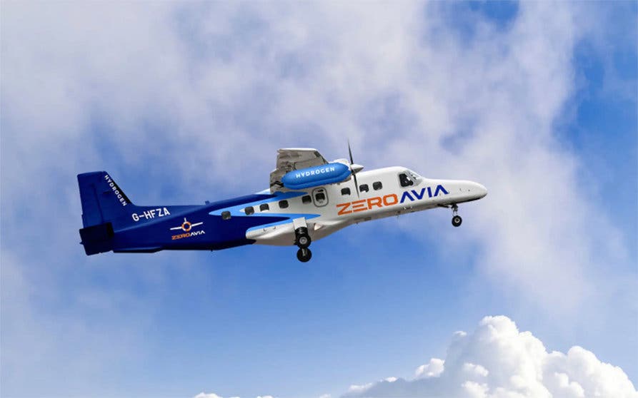  ZeroAvia suministrará a United sus motores de hidrógeno para aviones 