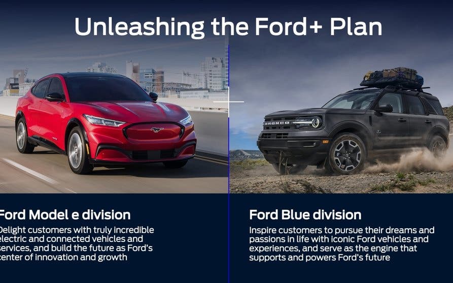  Ford separa sus negocios: eléctricos por un lado, motor de combustión por otro 