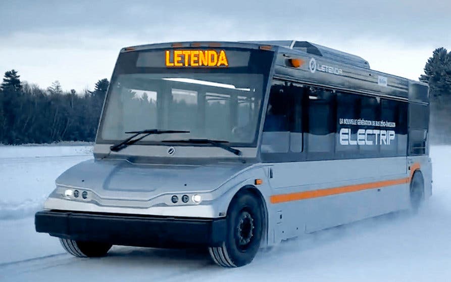  El Electrip es un autobús eléctrico de tamaño mediano desarrollado por Letenda y motorizado por Cummins muy eficiente energéticamente, lo que lo hace especialmente indicado para trabajar en climas fríos. 