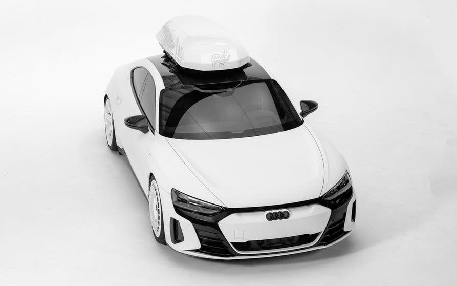  Ken Block presenta su nuevo coche familiar, un Audi RS e-tron GT especialmente preparado 