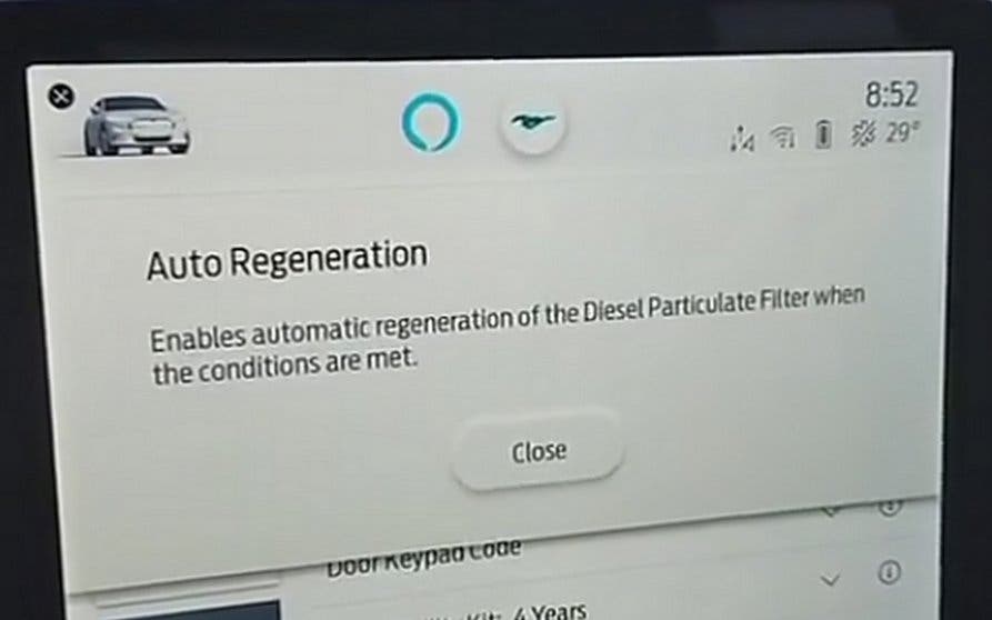  El rocambolesco aviso sobre el filtro de partículas diésel en un Ford eléctrico 