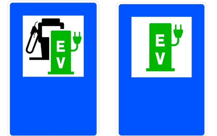  Estas son las nuevas señales para los puntos de carga de coches eléctricos 