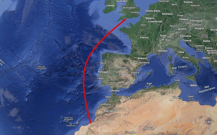  De Marruecos a Reino Unido, más de 3.000 kilómetros de cableado submarino. 