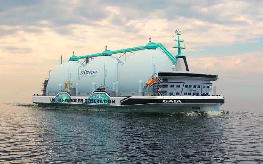  Este carguero puede transportar hidrógeno para 400.000 coches con pila de combustible 
