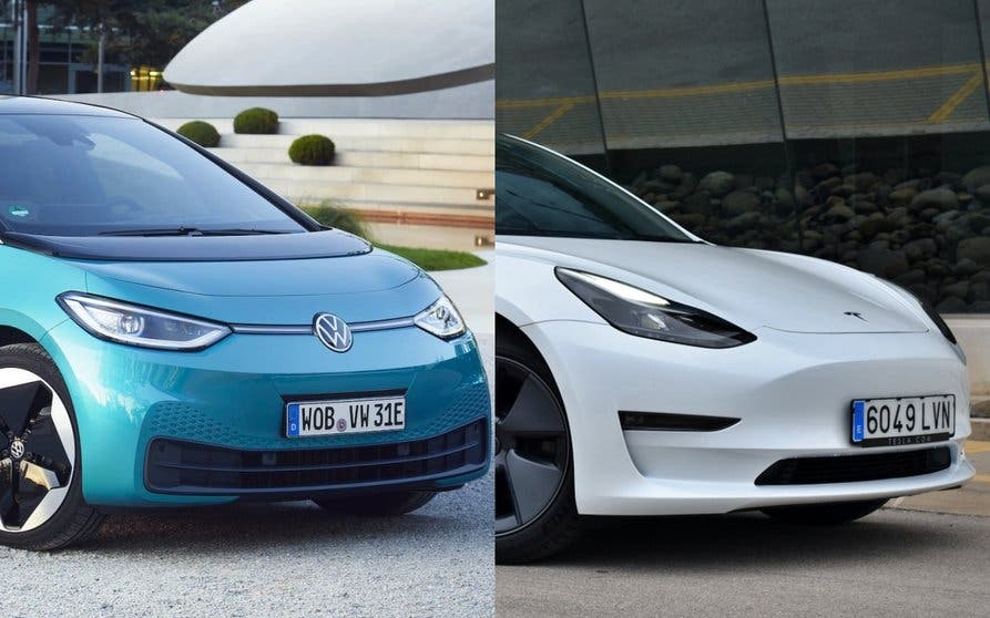  Por cada Volkswagen que se matricula se entregan casi tres coches eléctricos de Tesla 