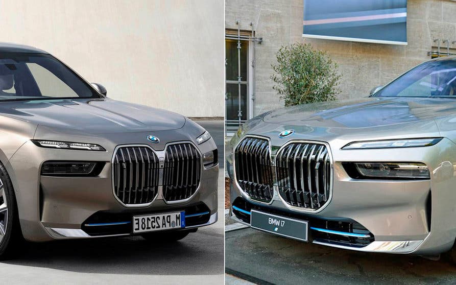  El BMW i7 y el BMW Serie 7 son prácticamente idénticos: comparten el diseño y la plataforma. 