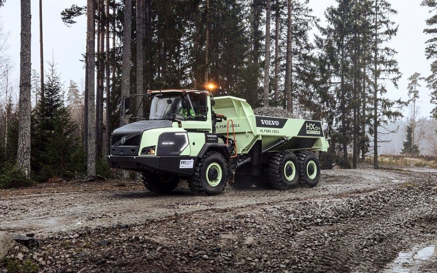  Volvo CE empieza a probar un dúmper articulado alimentado con hidrógeno 