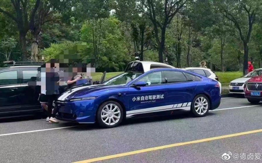  Primera imagen del coche eléctrico de Xiaomi. 