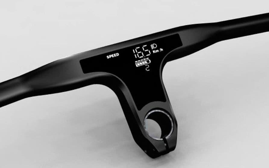  Manillar K5250 con pantalla integrada, un accesorio ideal para bicicletas eléctricas. 
