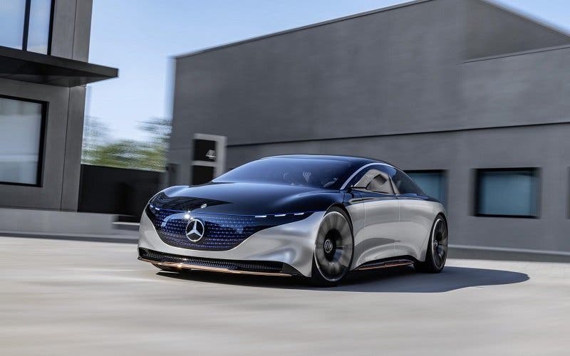  Mercedes-Benz Vision EQS: diseño escultural y 700 km de autonomía eléctrica 