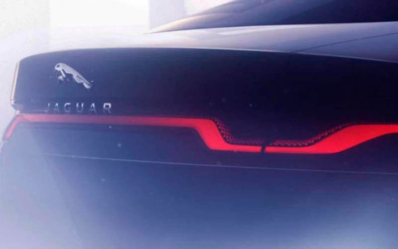  Imagen teaser del Jaguar XJ eléctrico. 