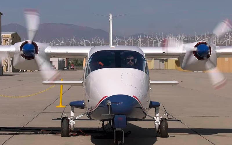  El X-57 Maxwell Mod II es el primer avión eléctrico de la NASA. 