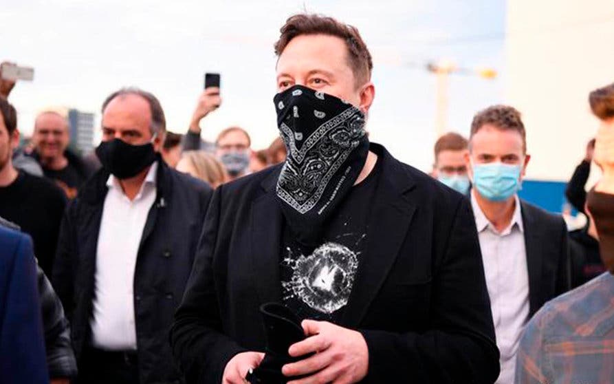  Elon Musk, CEO de Tesla, durante su visita a las obras de construcción de la Gigafactoría de Berlín. 