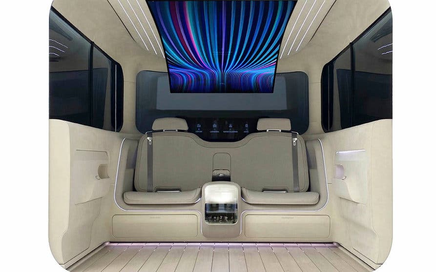  Interior Ioniq presentado por Hyundai y LG para los futuros coches eléctricos y autónomos. 