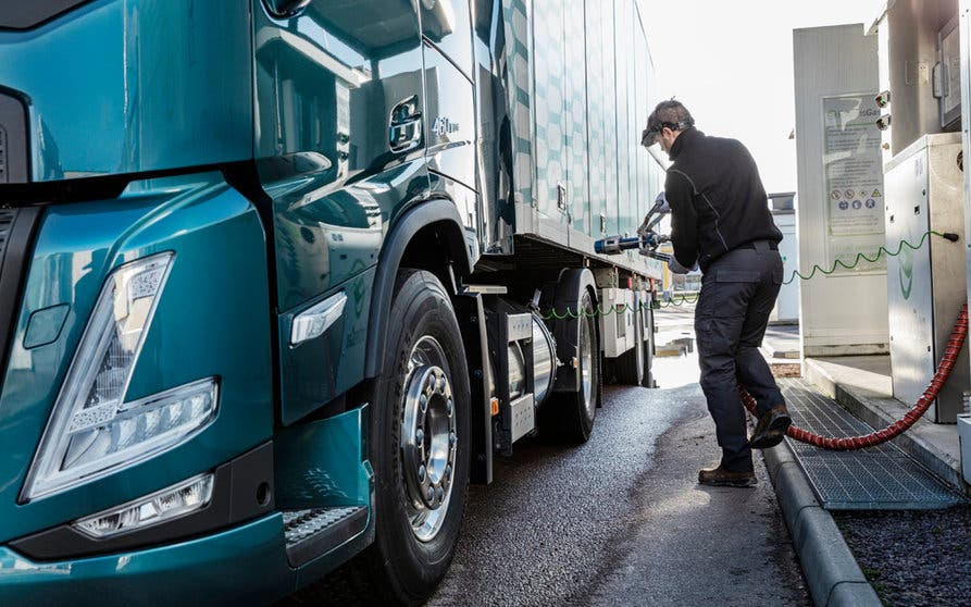  Un modelo de Volvo a gas. 