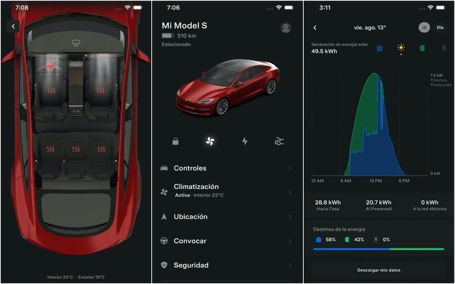  Tesla lanza una importante actualización de su aplicación: muchas novedades a la vista 