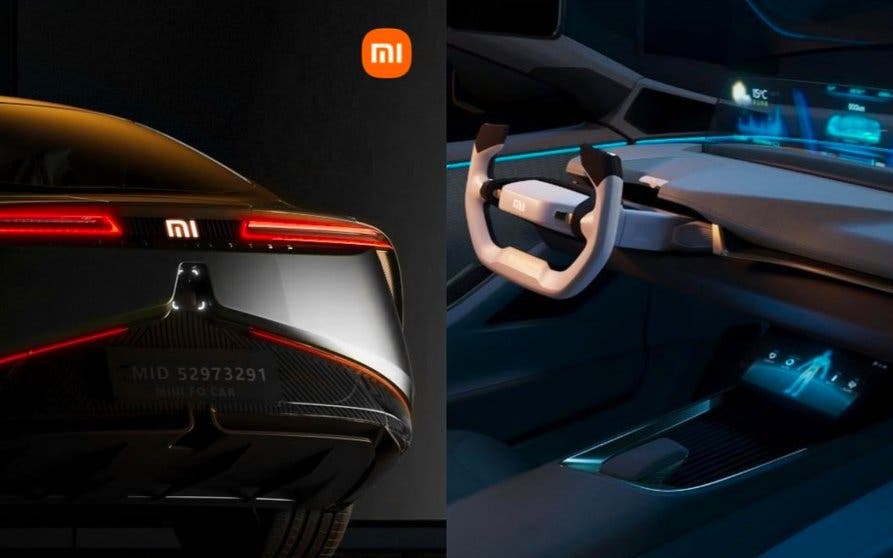  El hipotético diseño del primer coche eléctrico de Xiaomi. 