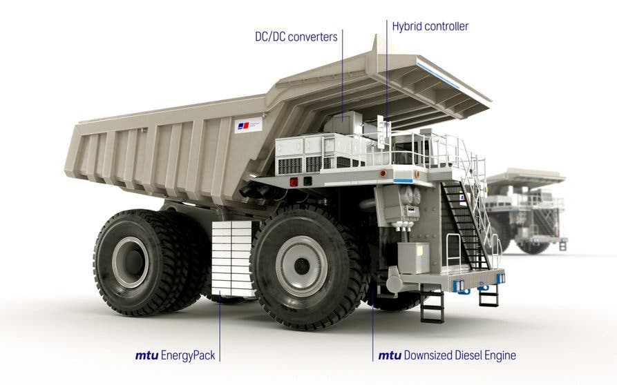  Este enorme camión minero es Rolls-Royce y es híbrido 
