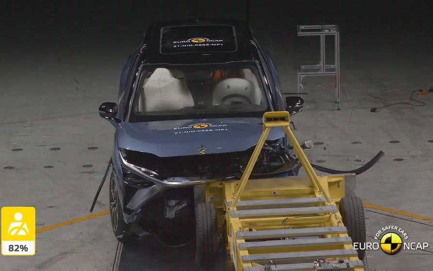  NIO ES8 durante las pruebas EuroNCAP 