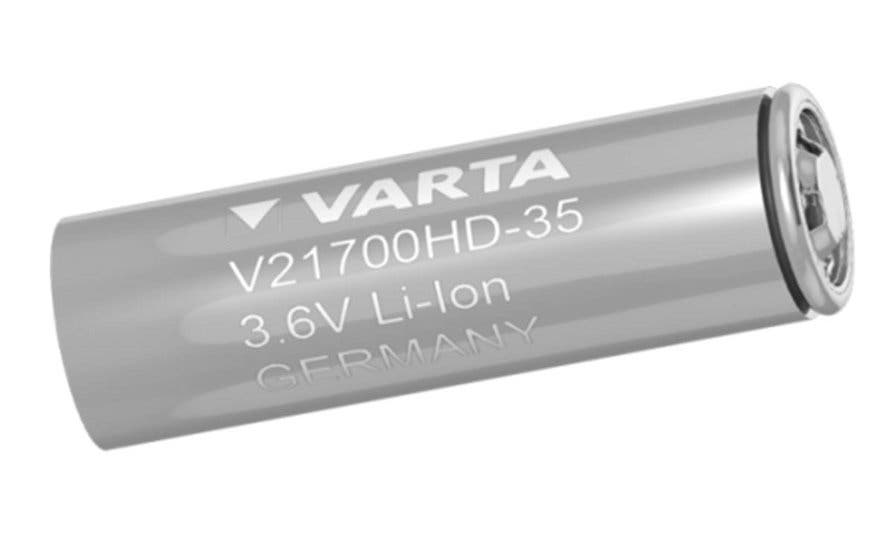  Las nuevas celdas de baterías de Varta con tecnología V4Drive, apropiadas para vehículos eléctricos, tendrán un formato mayor que el 21700. 