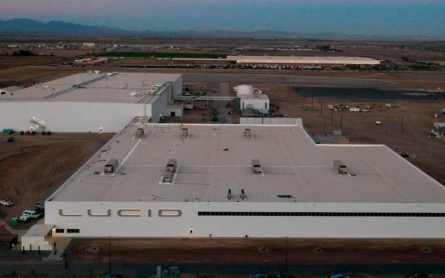  Estado actual de Lucid AMP-1 Factory, la fábrica de coches eléctricos de Lucid Motors en Casa Grande Arizona. 