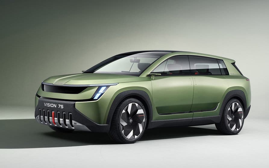  El Skoda Vision 7S adelanta la estética de un futuro SUV eléctrico de 7 plazas 