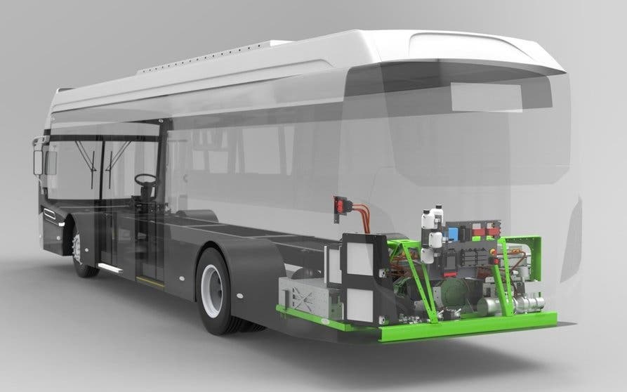  Esta plataforma convierte cualquier autobús diésel en uno eléctrico 