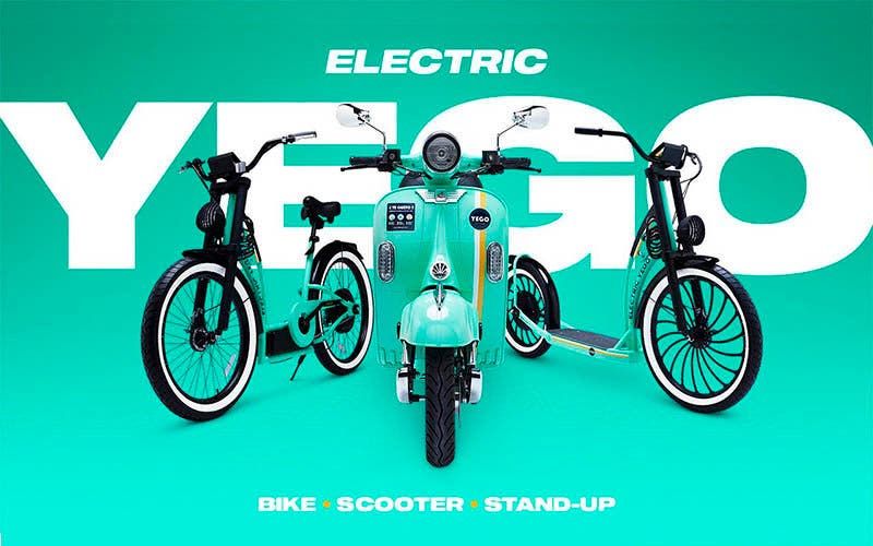  Una nueva bicicleta y un patinete electricos se unen a la oferta de movilidad urbana de Yego. 