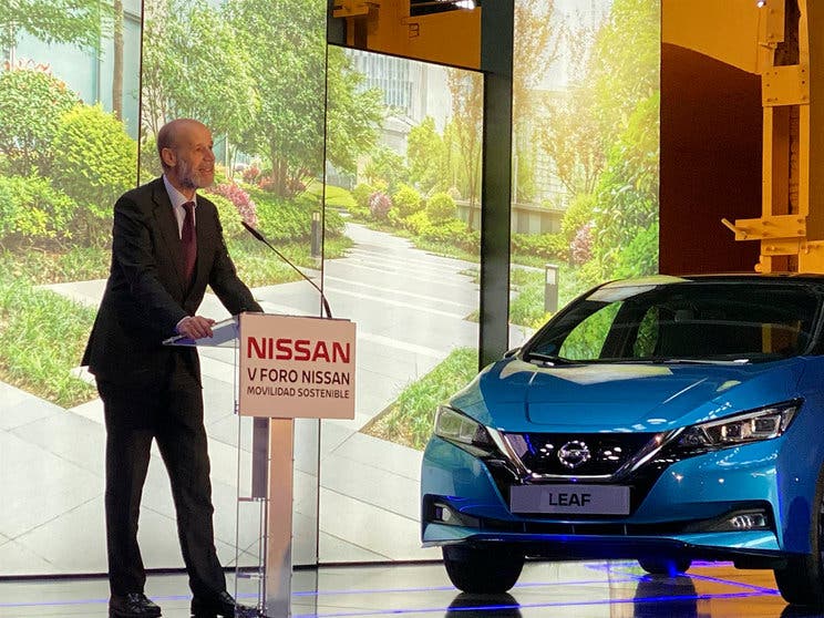  El secretario de Estado de Energía en funciones, José Domínguez Abascal, durante el 'V Foro Nissan de la Movilidad Sostenible', celebrado hoy en Madrid. 