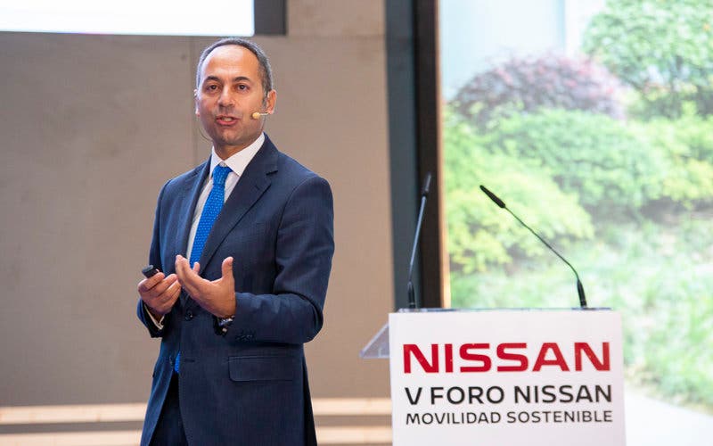  El consejero director general de Nissan Iberia, Marco Toro, durante el 'V Foro Nissan de la Movilidad Sostenible', celebrado hoy en Madrid. 