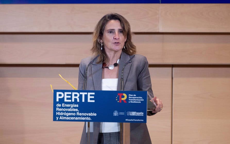  La vicepresidenta y ministra para la Transición Ecológica y el Reto Demográfico, Teresa Ribera, interviene en el acto de presentación del Proyecto Estratégico para la Recuperación y Transformación Económica (PERTE) de Energías Renovables, Hidrógeno Verde. 