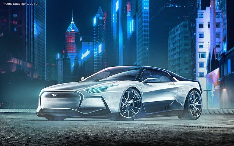  El Ford Mustang del año 2050, por supuesto, eléctrico. 