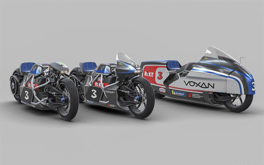  Las tres variantes de la Voxan Wattman. De izquierda a derecha: no aerodinámica, la versión liviana de la aerodinámica y la completamente aerodinámica. 