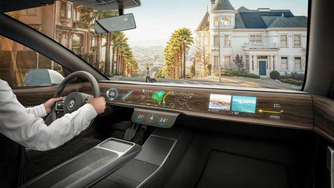 La pantalla ShyTech de Continental se integra en el salpicadero y puede colocarse en cualquier lugar dentro del automóvil. La pantalla ShyTech de Continental se integra en el salpicadero y puede colocarse en cualquier lugar dentro del automóvil.