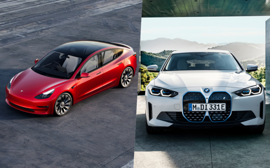  Tesla Model 3 y BMW i4, rivales directos. 