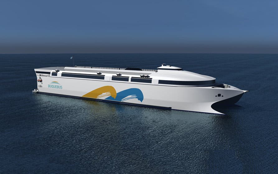  El ferry eléctrico de Incat tendrá capacidad para 2.100 pasajeros y 226 vehículos a bordo. 