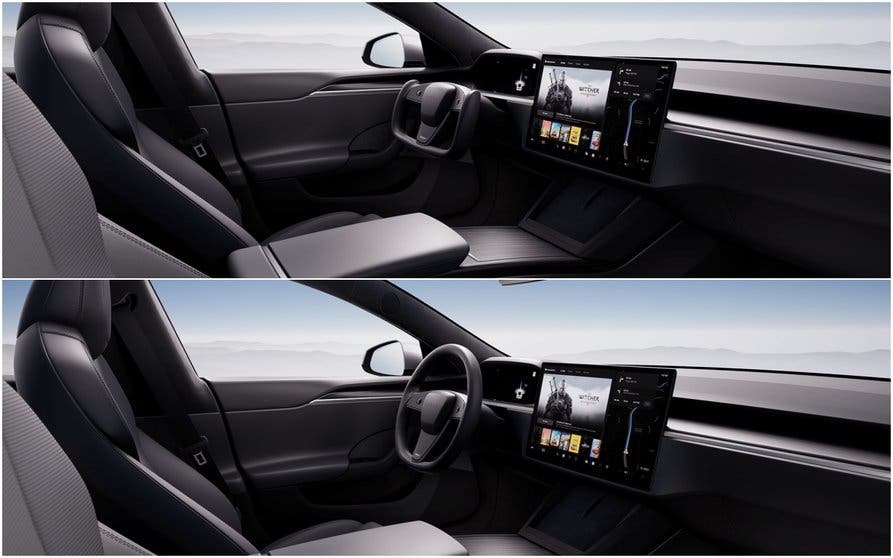  El volante redondo ha vuelto a escena en las nuevas unidades de los Model S y Model X 