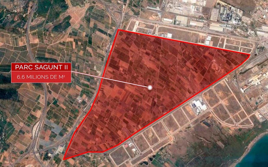  La Gigafábrica de Sagunto tendrá una superficie de 200 hectáreas y una capacidad de producción energética anual de 40 GWh. / IMAGEN: Europa Press. 