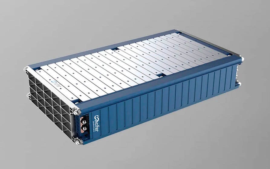La Batería BlueFire de Hofer Powertrain está dotada de un sistema de gestión de celdas BMS desarrollado para gestionar altas tasas de potencia de carga.