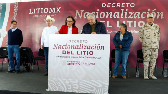 El Decreto sobre la nacionalización del litio se anunció el sábado 18 de febrero.