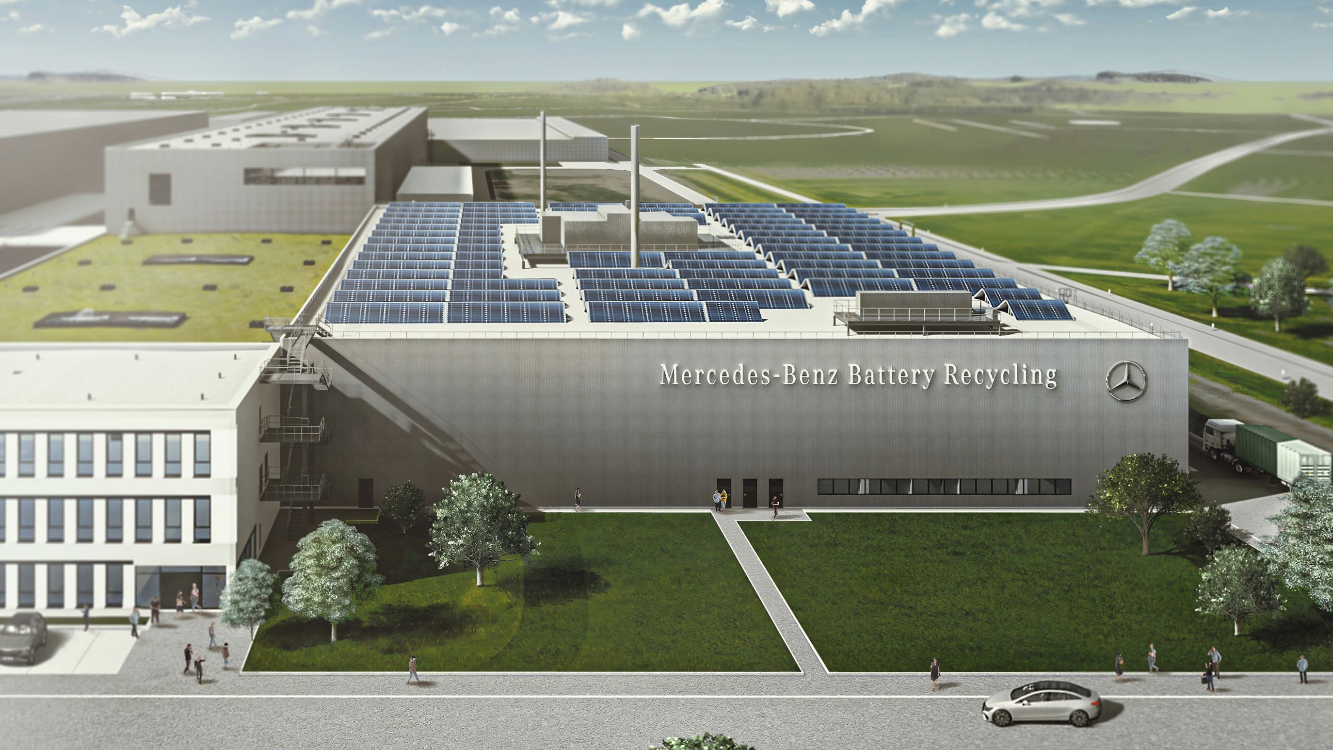 La nueva fábrica de reciclaje de baterías de Mercedes comenzará sus actividades previsiblemente en diciembre de 2023.