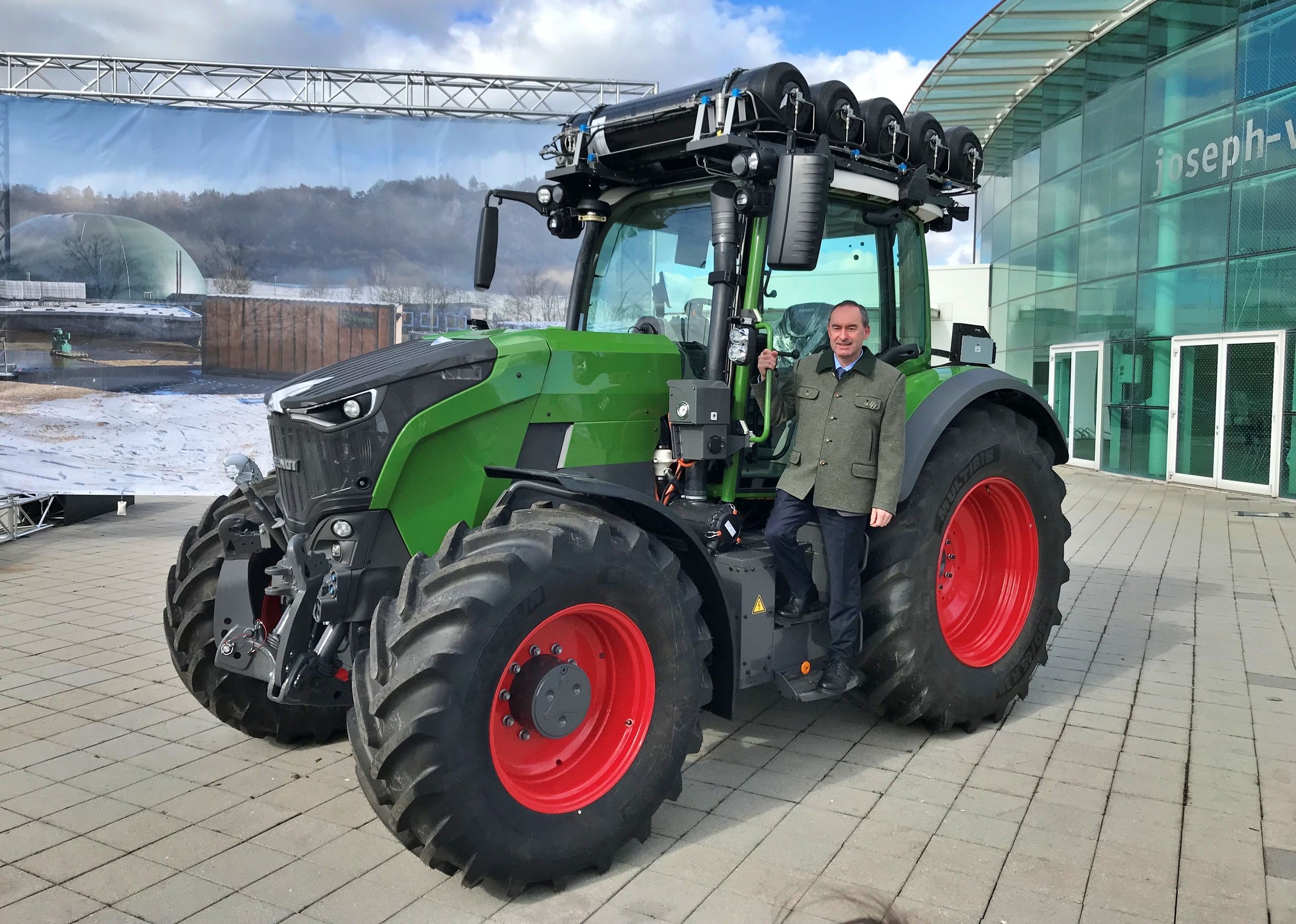 El primer tractor de hidrógeno de Fendt es, por ahora, un prototipo.