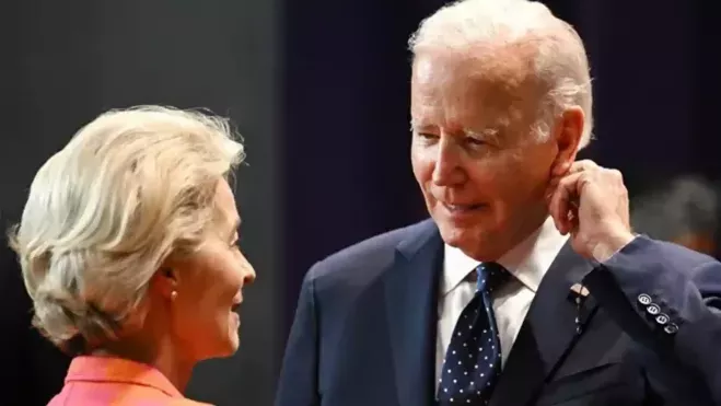 Ursula Von Der Leyen Joe Biden