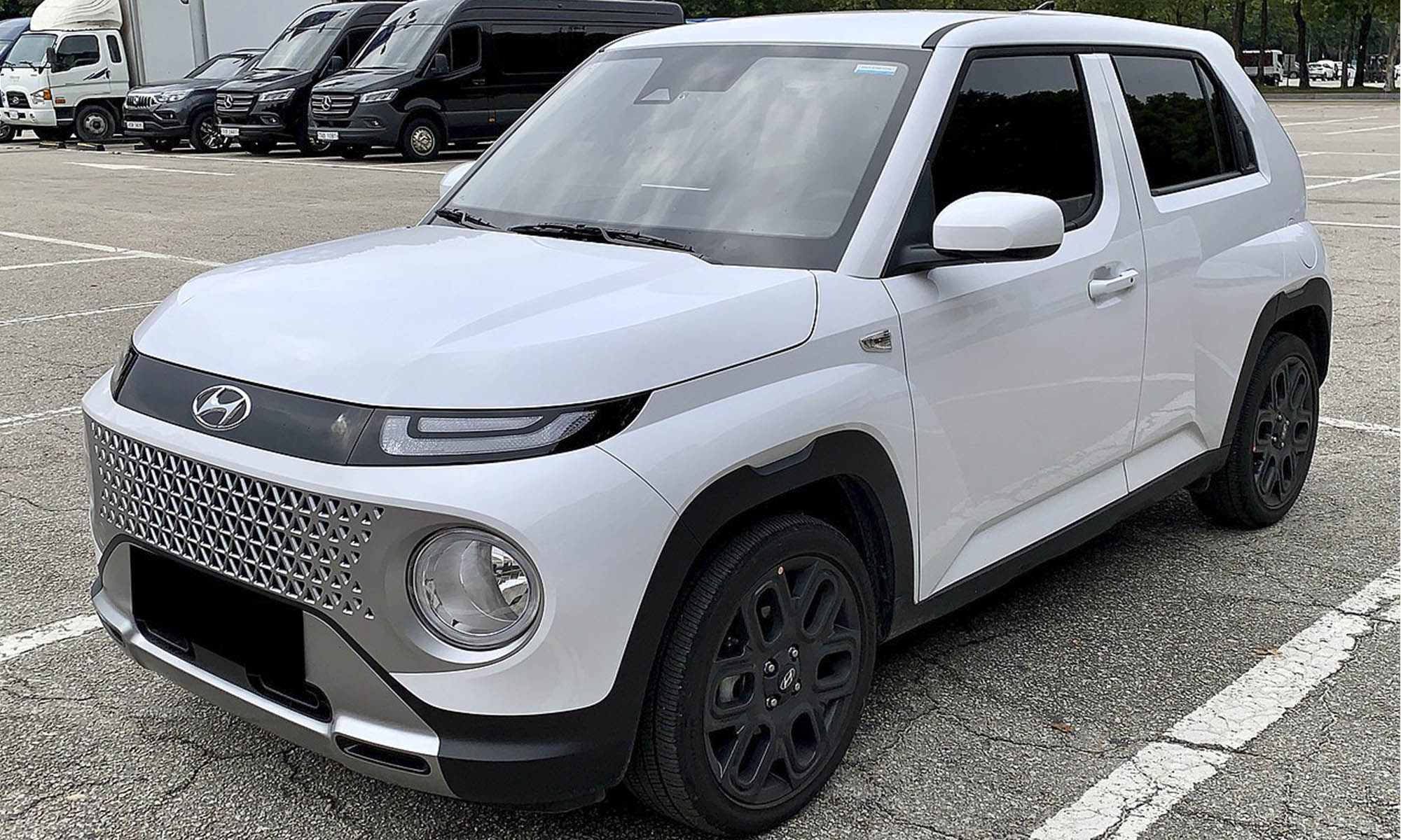 La silueta del Hyundai Casper y las características distintivas de los coches eléctricos actuales de la marca estarán presentes en el coche eléctrico de entrada a la gama del fabricante. 