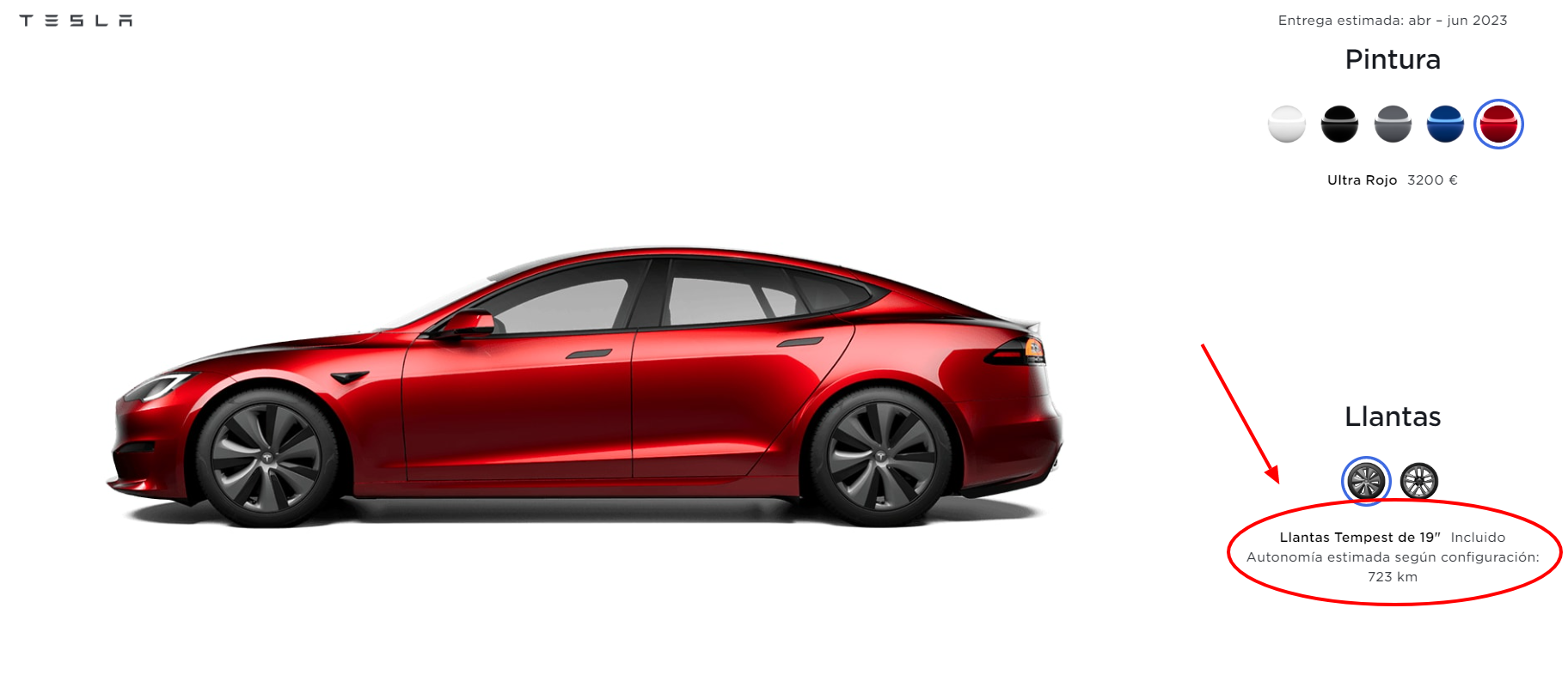 Tesla Model S autonomia
