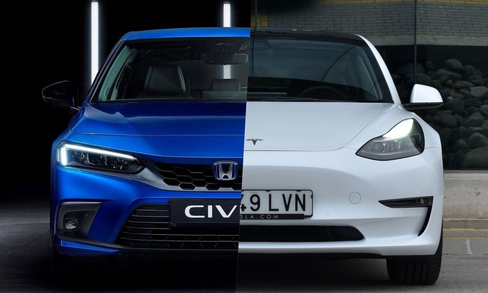 Los modelos comparados son un Tesla Model 3 básico y un Honda Accord, que en España cuesta lo mismo que un Civic.
