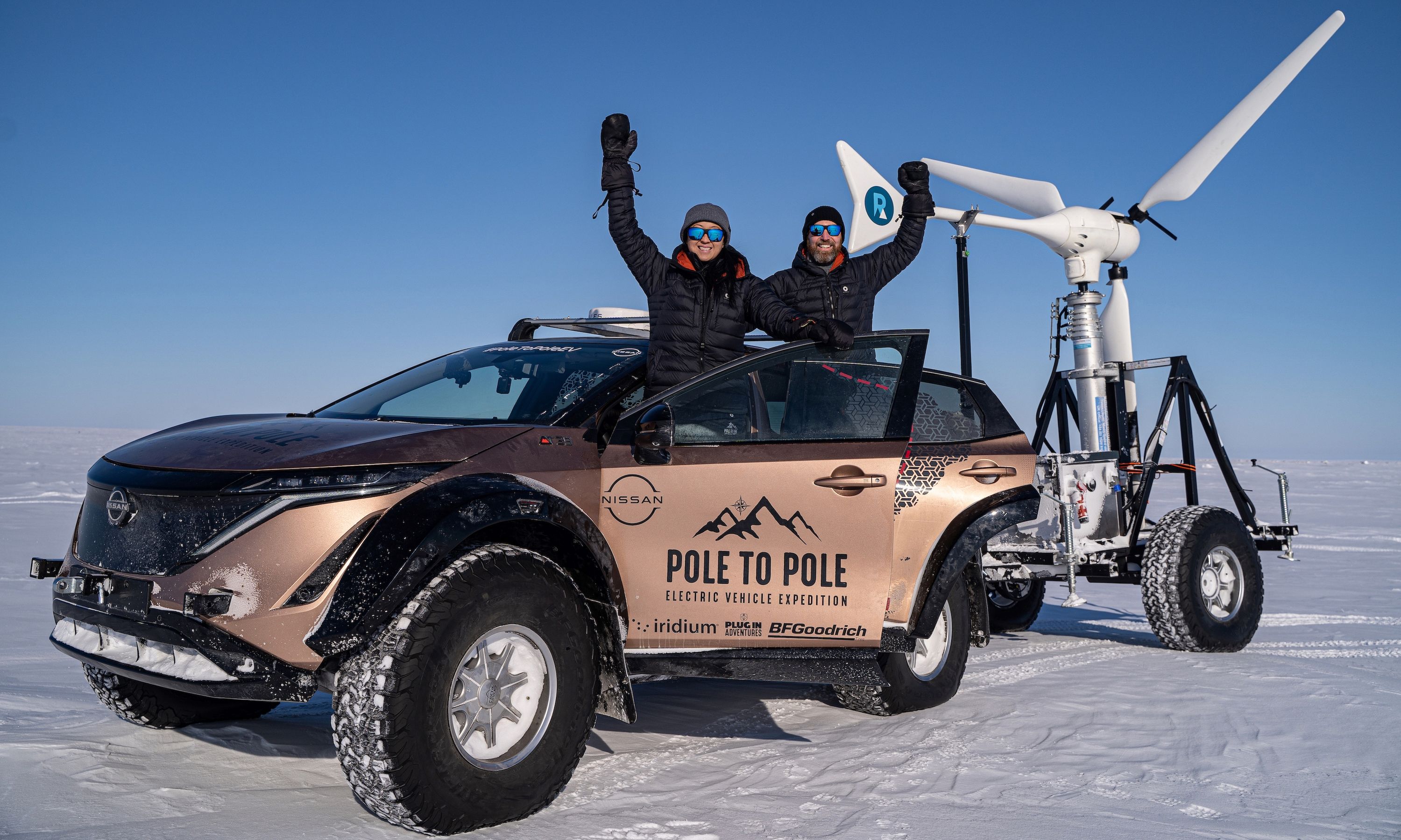 Hoy ha comenzado la épica expedición de 'Polo a Polo' al volante de un coche eléctrico.