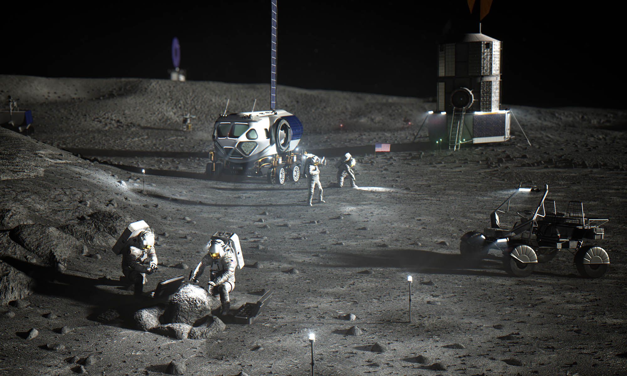 El proyecto de la NASA tiene como objetivo fabricar baterías recargables utilizando regolito lunar y marciano mediante técnicas 3D. 