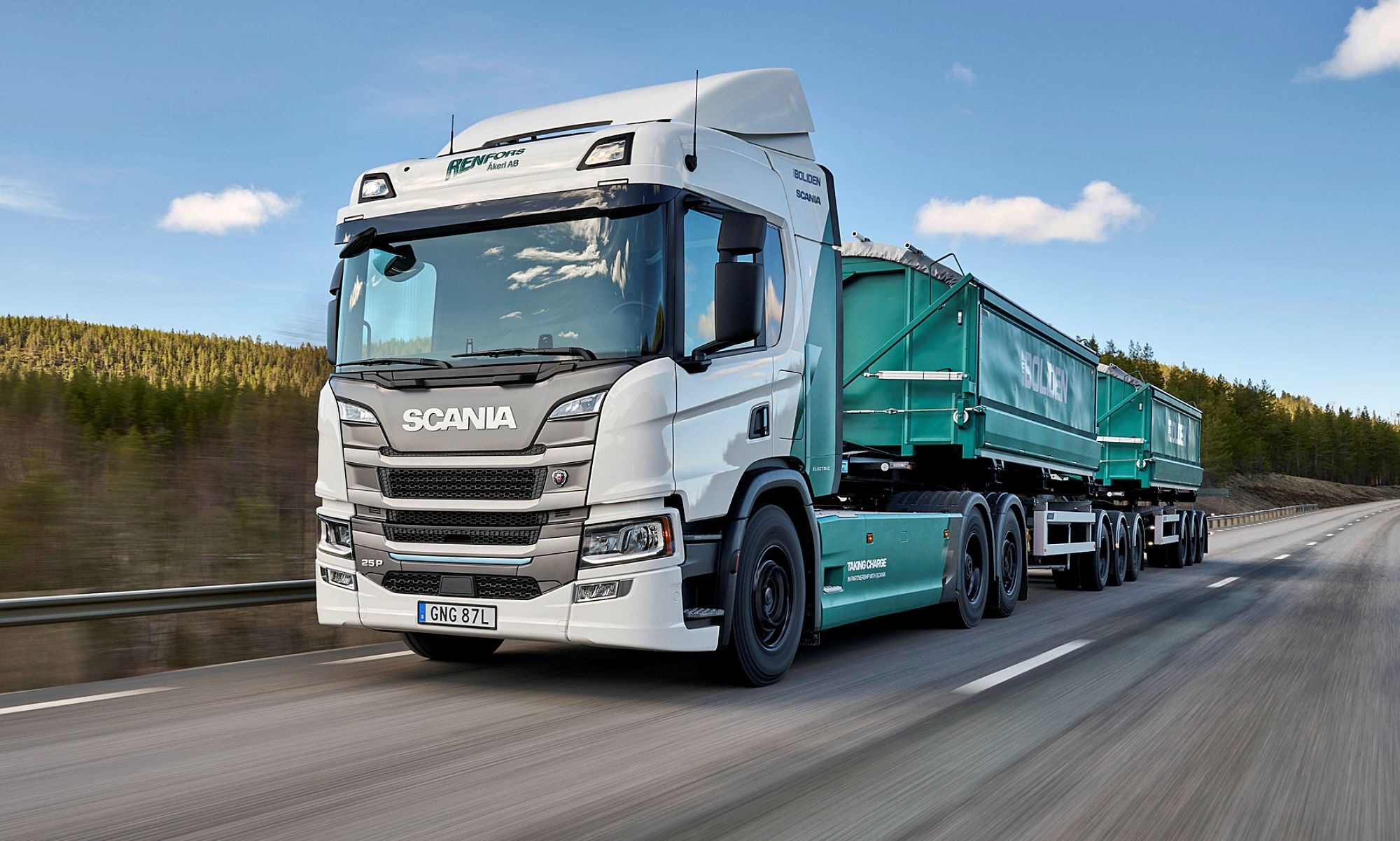 Scania ya ofrece en su gama camiones totalmente eléctricos, además de híbridos.